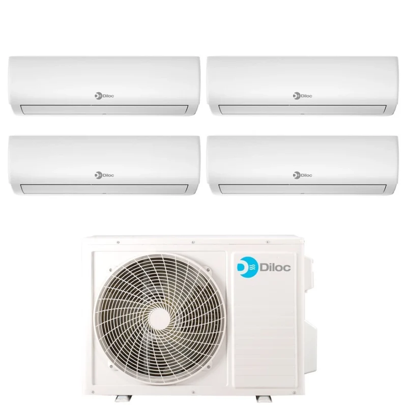 Condizionatore Quadri Split Diloc Ionio 9+12+12+18 con D.FREEDOM500 R-32 Wi-Fi Integrato