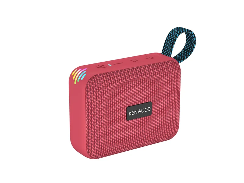 Kenwood AS-60BT-V Speaker Bluetooth Portatile Rosso Impermeabile IPX7