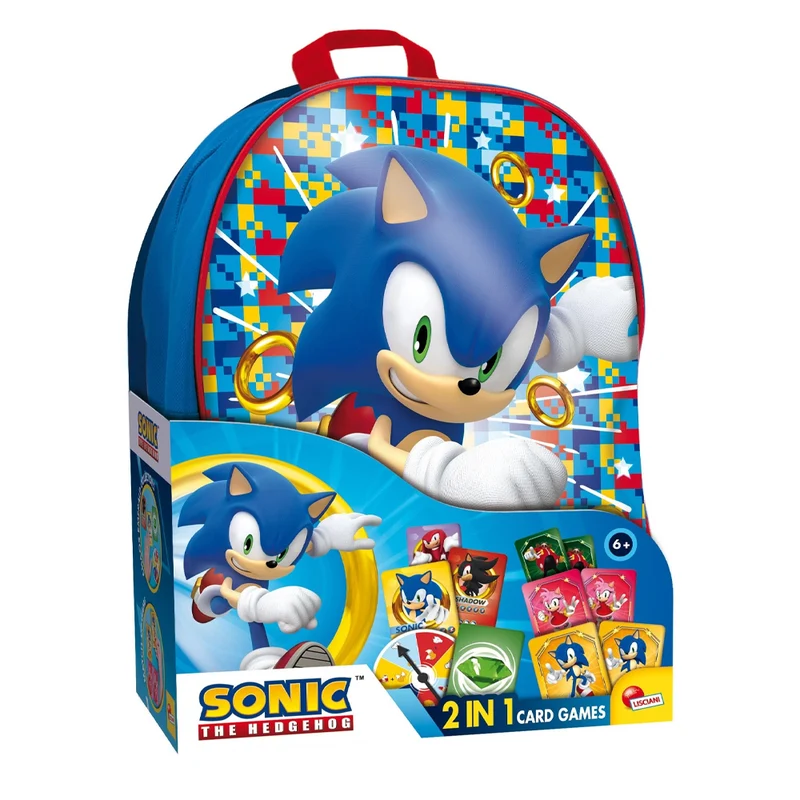Zainetto Sonic 2 In 1 Card Games