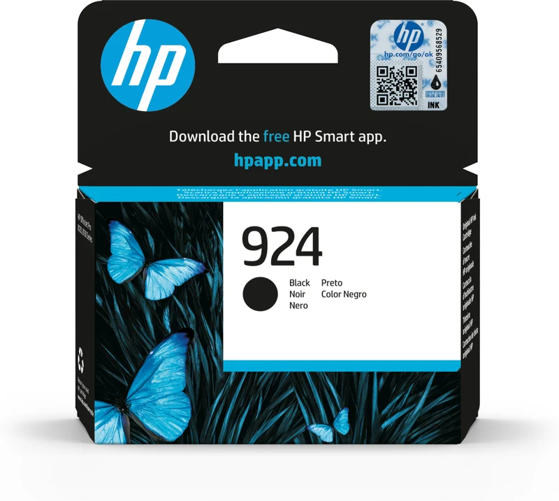 HP 924 Cartuccia Inchiostro Originale Nero per OfficeJet Pro, 500 Pagine