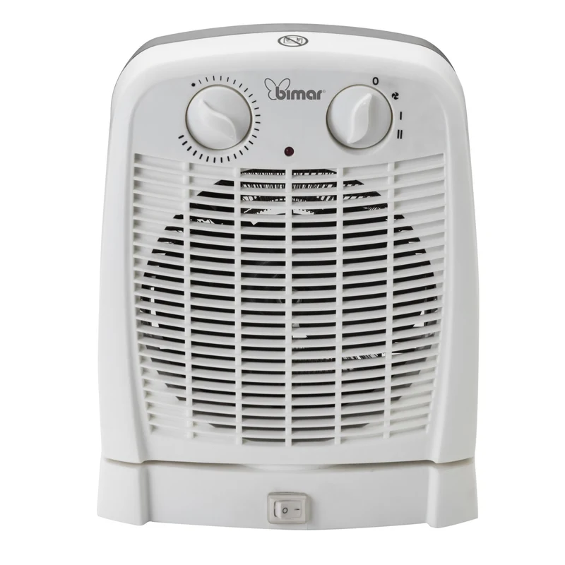 Bimar HF195 Termoventilatore Elettrico da Bagno 2000W con Oscillazione, Termostato Regolabile e IP21, 20m²