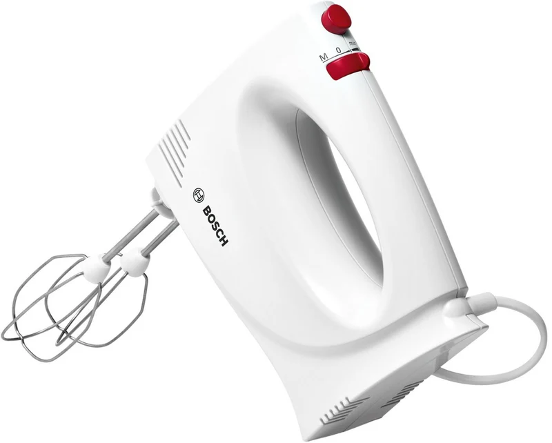 Bosch MFQP1000 Sbattitore Manuale 300W 2 Velocità Turbo Rosso e Bianco YourCollection