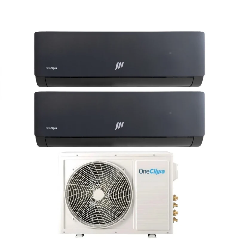 Condizionatore Dual Split OneClima Prime Black 9+12 con MLT18x2/Y24 R-32 Wi-Fi Integrato