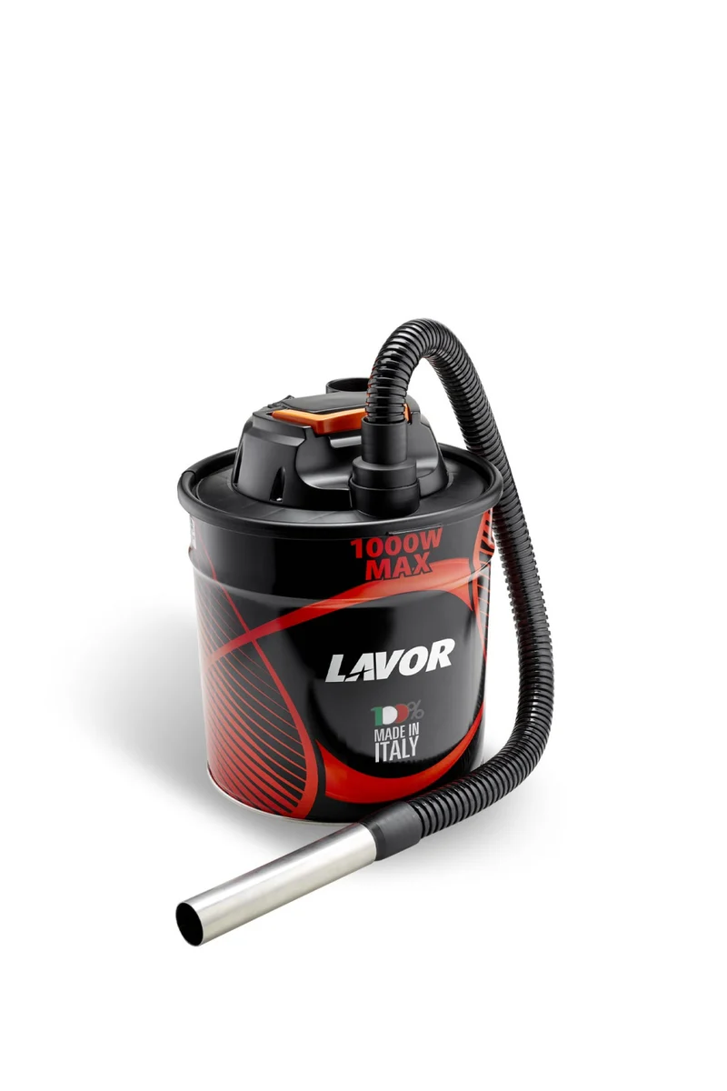 Lavor Ashley 412 Aspiracenere 1000W con Filtro HEPA e Serbatoio 18L in Metallo