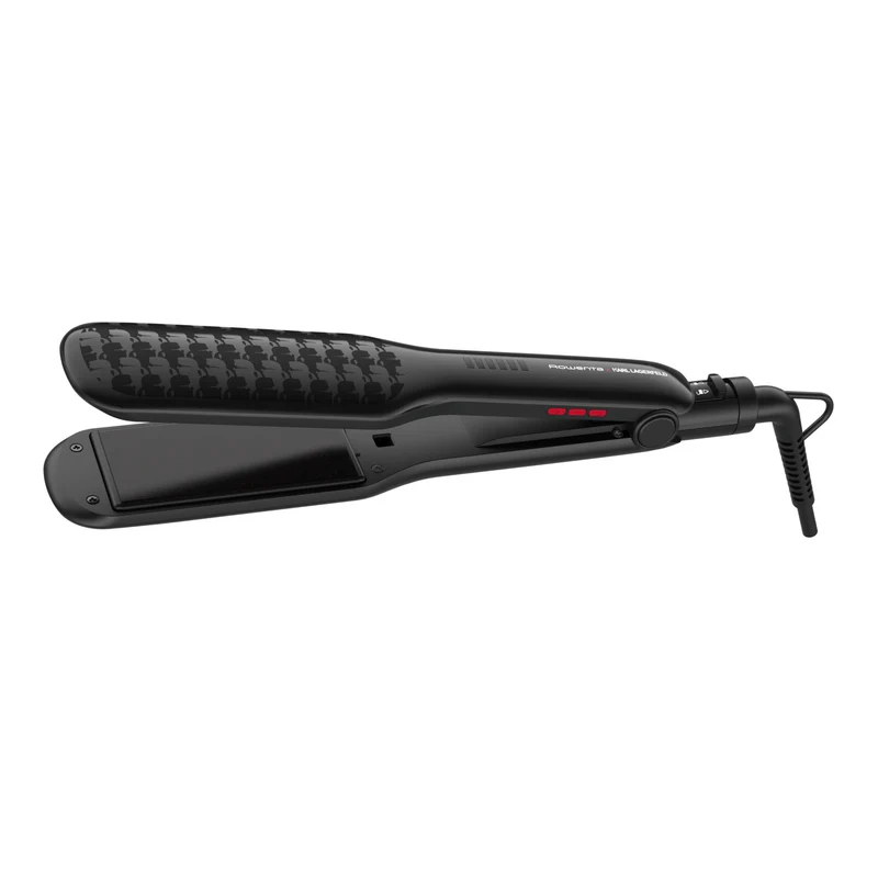 Rowenta X Karl Lagerfeld Piastra Capelli Nera Rivestimento Cheratina Riscaldamento Rapido
