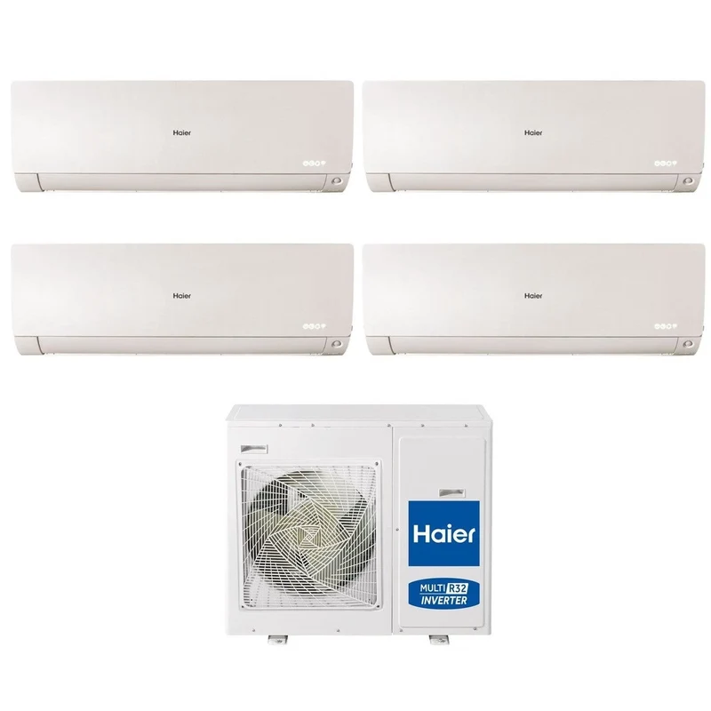Climatizzatore Condizionatore Quadri Split Inverter HAIER serie FLEXIS White 7000+7000+7000+7000 btu con 4U75S2SR2FA wifi integrato R-32 Wi-Fi 7+7+7+7 - NOVITA'