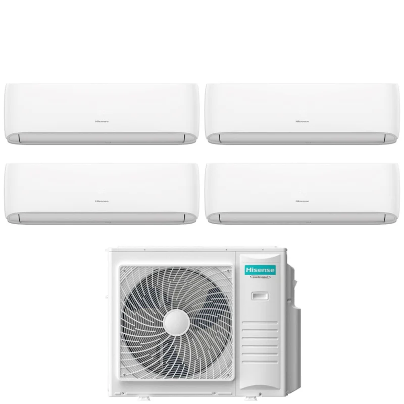 Condizionatore Quadri Split Hisense Hi-Comfort 9+9+9+12 con 5AMW125U4RQC R-32 Wi-Fi Integrato