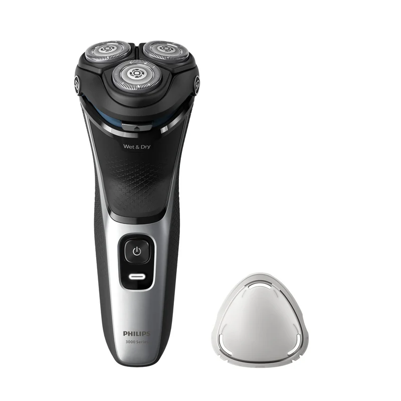 Philips Rasoio Elettrico Serie 3000 S3143/00 Wet & Dry 3 Testine 60min Autonomia