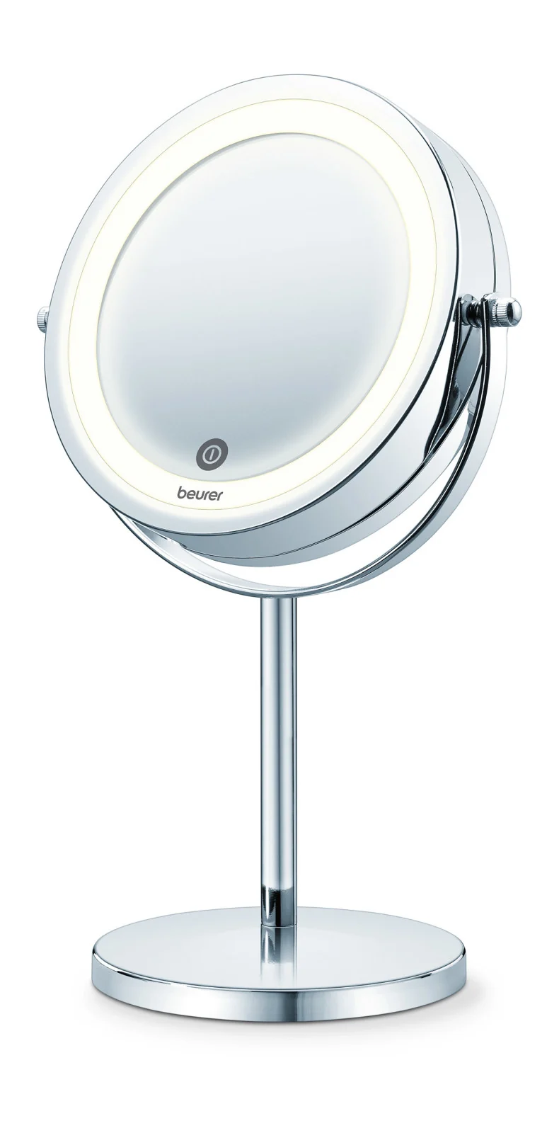 Beurer BS 55 Specchio Cosmetico Illuminato 13 cm Doppia Superficie Ingrandimento 7x
