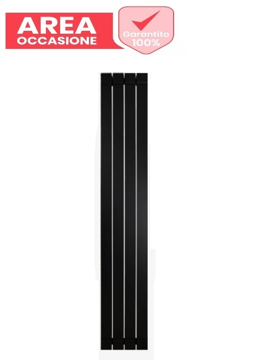AREA OCCASIONI 3076 Radiatore in Alluminio Fondital Garda S90 da 3 a 6 Elementi con Interasse 2000 mm Black Coffee - 4 elementi