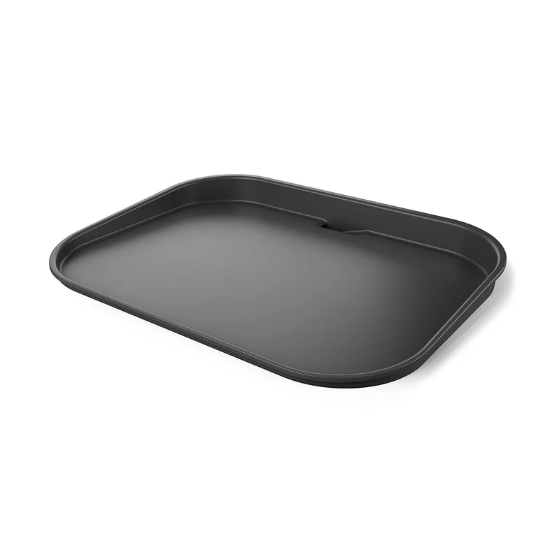 Ninja XSKGRIDPLTEUK Piastra Liscia per Barbecue Elettrico Woodfire, Antiaderente in Ceramica, 370x280 mm, Nero