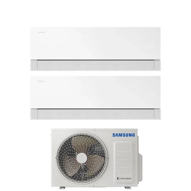 Condizionatore Dual Split Samsung WindFree Première White 7+15 con AJ050TXJ2KG R-32 Wi-Fi Integrato