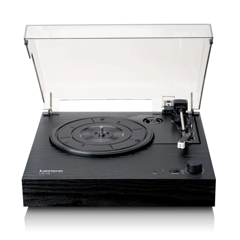 Lenco LS-15BK Giradischi Bluetooth con Altoparlanti Integrati Nero