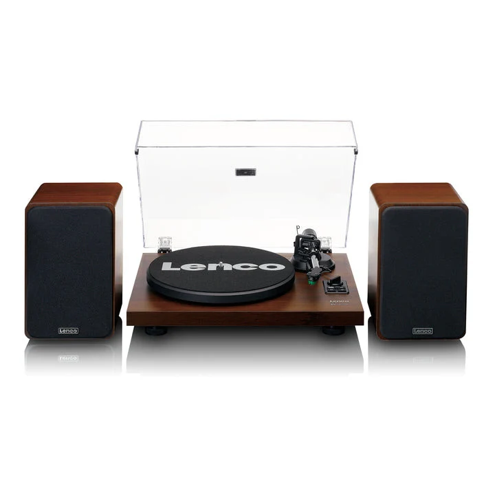 Lenco LS-600WA Giradischi Manuale Bluetooth con Amplificatore e Altoparlanti