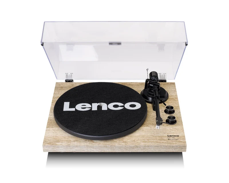 Lenco LBT188 Giradischi a Cinghia Beige con Bluetooth e USB - 33/45 Giri/min