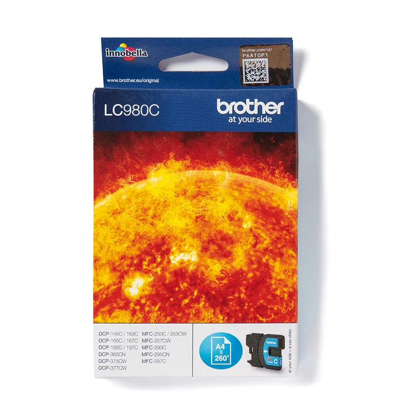 Brother Cartuccia Originale LC980C Ciano per Stampanti Inkjet - Resa 260 pagine