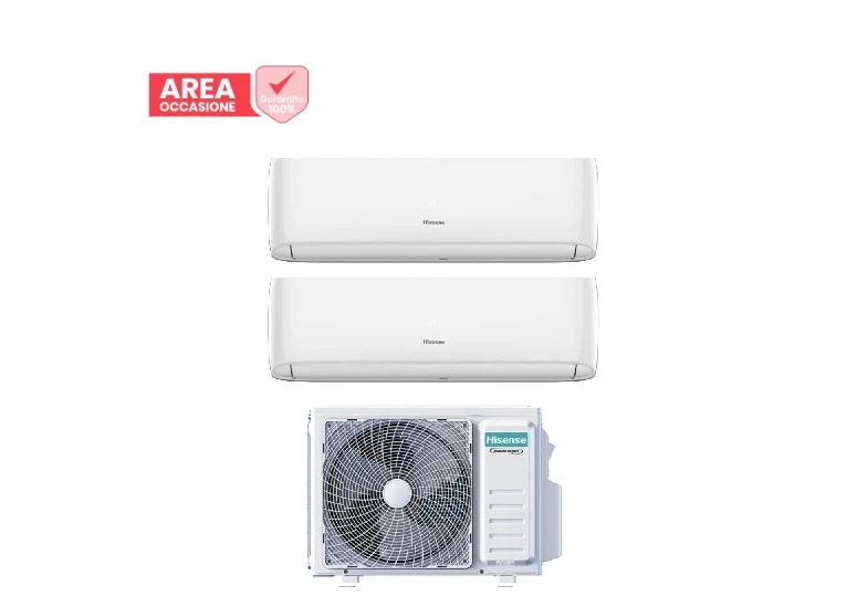 AREA OCCASIONI 2902 Condizionatore Dual Split Hisense Hi-Comfort 9+9 con 2AMW42U4RGC R-32 Wi-Fi Integrato
