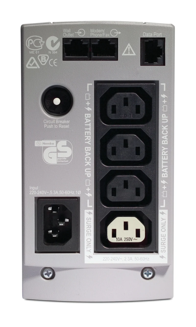 APC Back-UPS Gruppo di Continuità Standby 0,5 kVA 300 W 4 Prese AC Offline