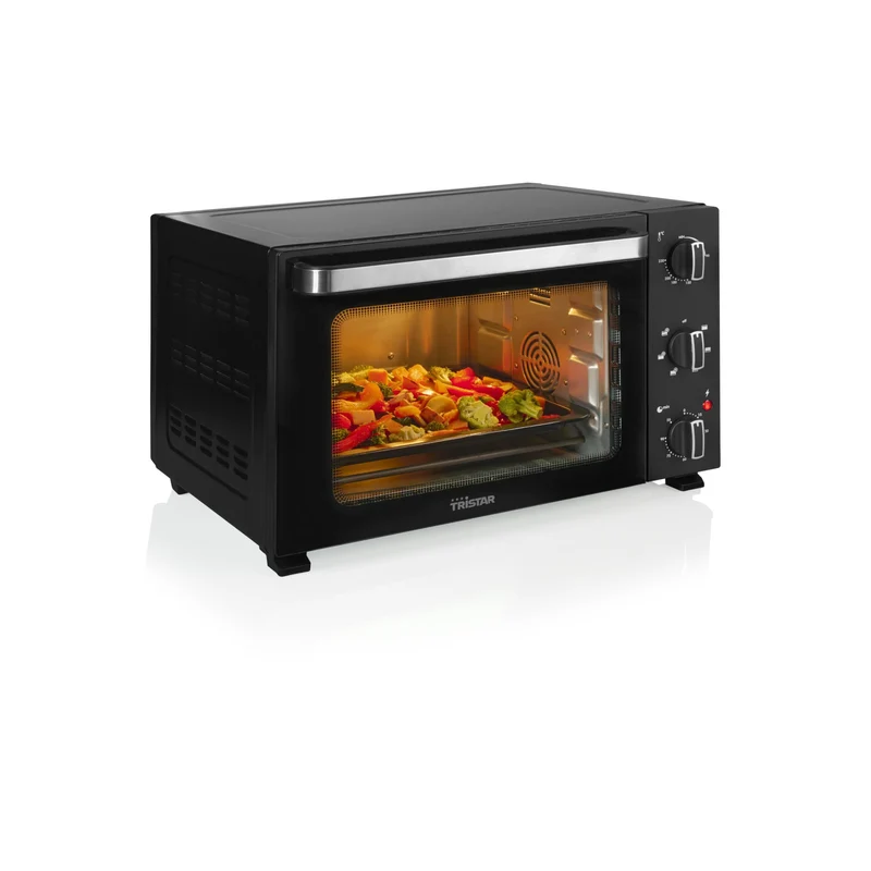 Tristar Forno a Convezione OV-3660 38 L 1800 W 6 Programmi Timer 90 min Doppio Vetro con Teglia e Griglia