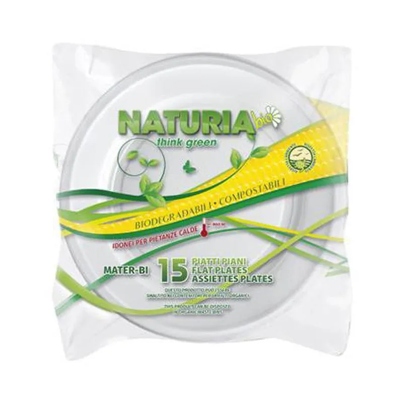 Piatti Piani 15 Pezzi D. 22 Naturia