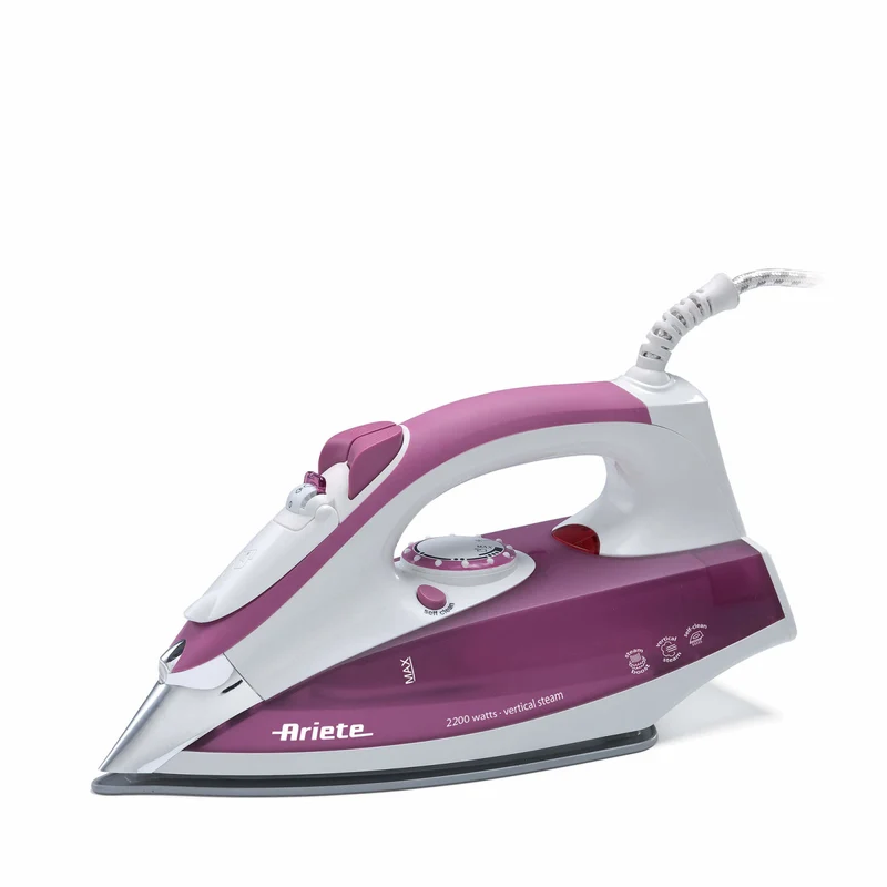 Ariete Ferro a vapore 6215 2200W piastra acciaio inox 280ml bianco/viola