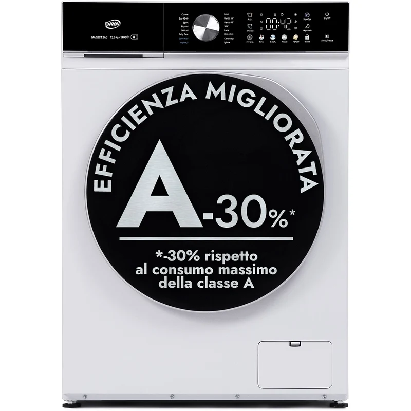 Lavatrice Daya 12 Kg Classe A -30% Display Touch