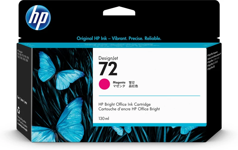 HP Cartuccia Inchiostro Originale C9372A Magenta 130ml per DesignJet - Alta Capacità