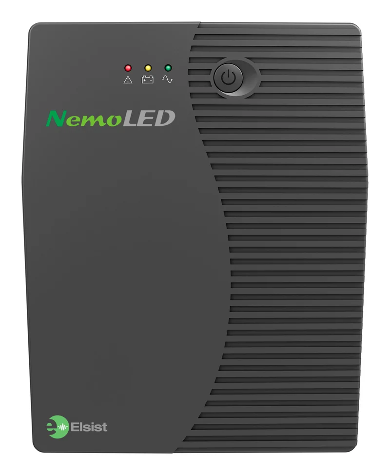Elsist NemoLED 80 UPS Line Interactive 0.8kVA 360W per PC Ufficio/Casa 2 Prese Tipo F