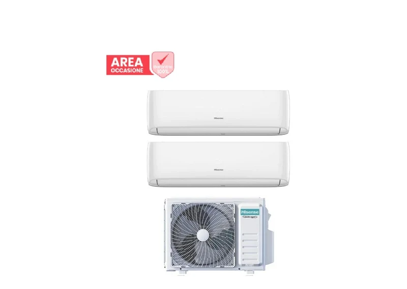 AREA OCCASIONI 2747 Condizionatore Dual Split Hisense Hi-Comfort 9+12 con 2AMW52U4RXC R-32 Wi-Fi Integrato