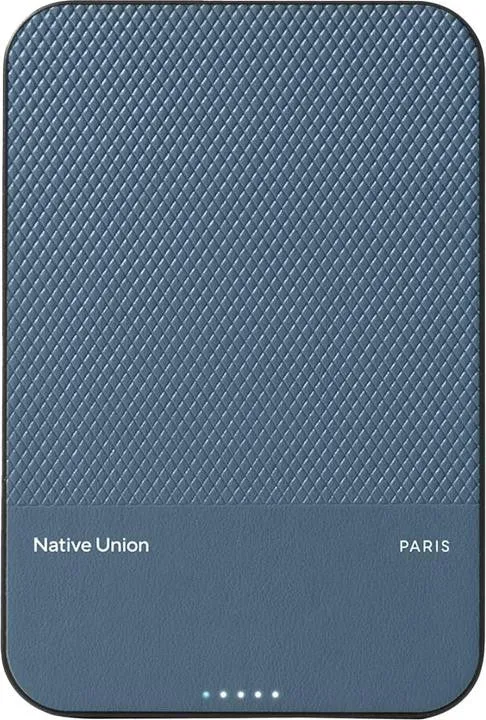Native Union (Re)Classic Power Bank 5000mAh Qi2 MagSafe USB-C 15W Blu Navy