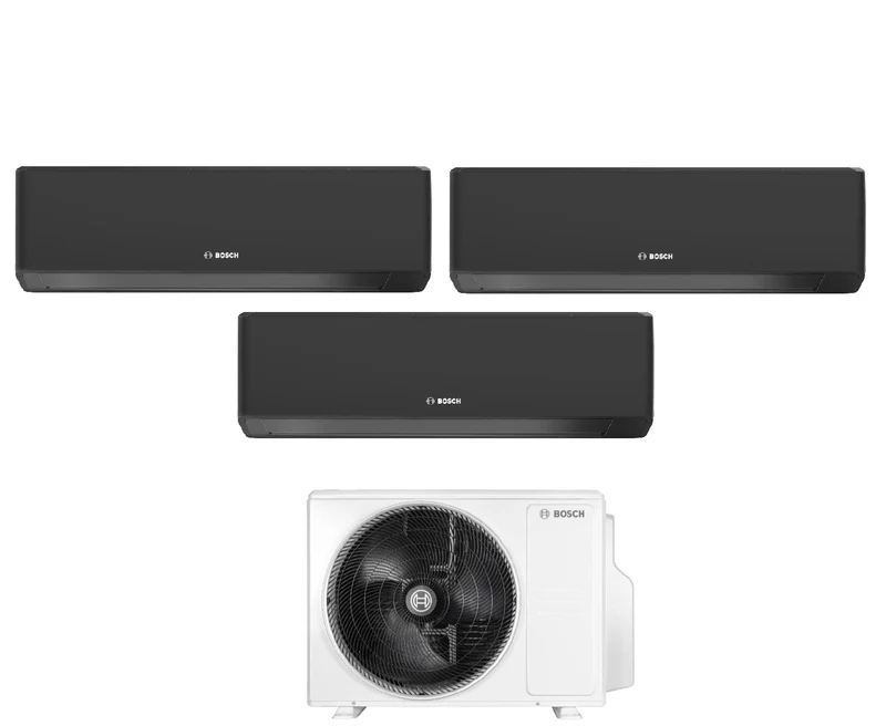 Condizionatore Trial Split Bosch CLIMATE 7000i Black 7+12+12 con 5000M 79/3 E R-32 Wi-Fi Integrato