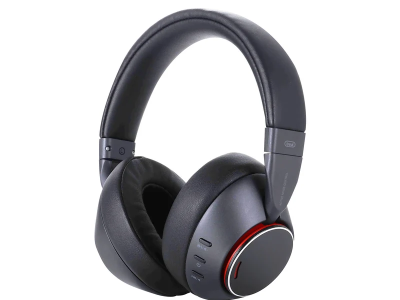 Trevi Cuffie DJ 12E90 ANC Wireless Bluetooth 5.3 con Riduzione Rumore Nero