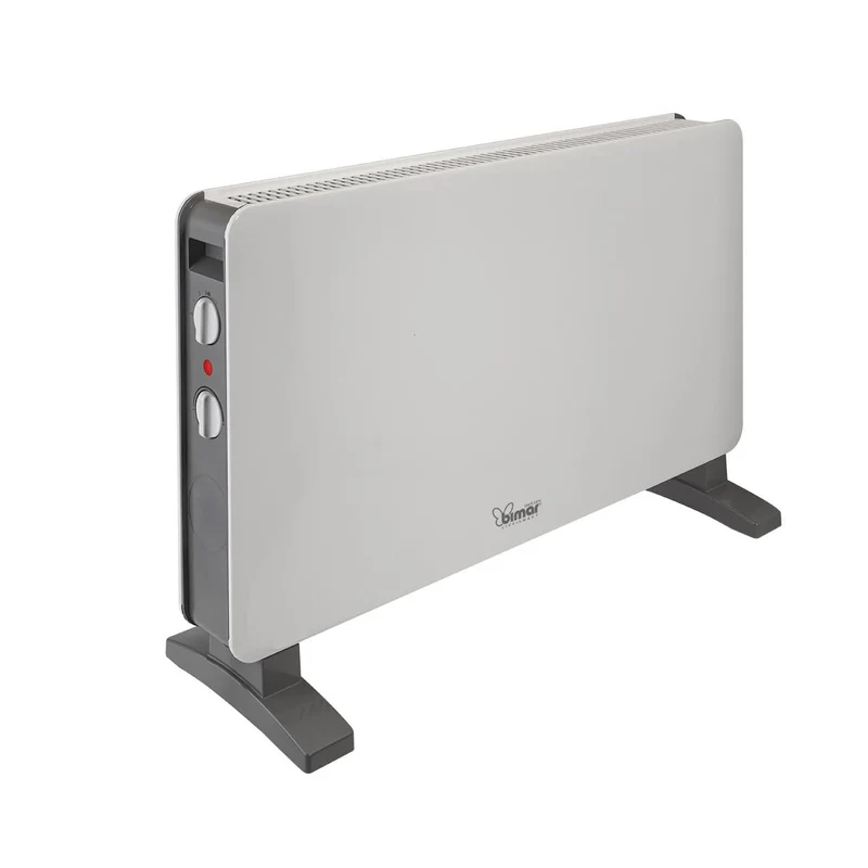 Bimar HC512 Termoconvettore Elettrico 2000W con Ventilatore Turbo, 2 Potenze, Termostato Regolabile, Corpo in Metallo