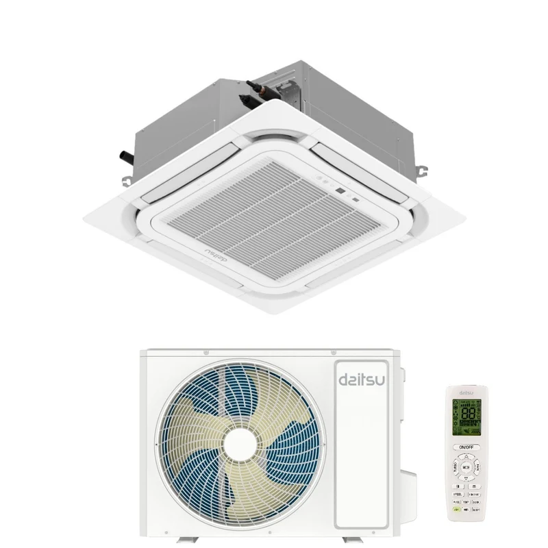 Condizionatore a Cassetta Daitsu 36000 Btu AUD36KDBS Monofase R-32 Wi-Fi Optional con Telecomando e Griglia