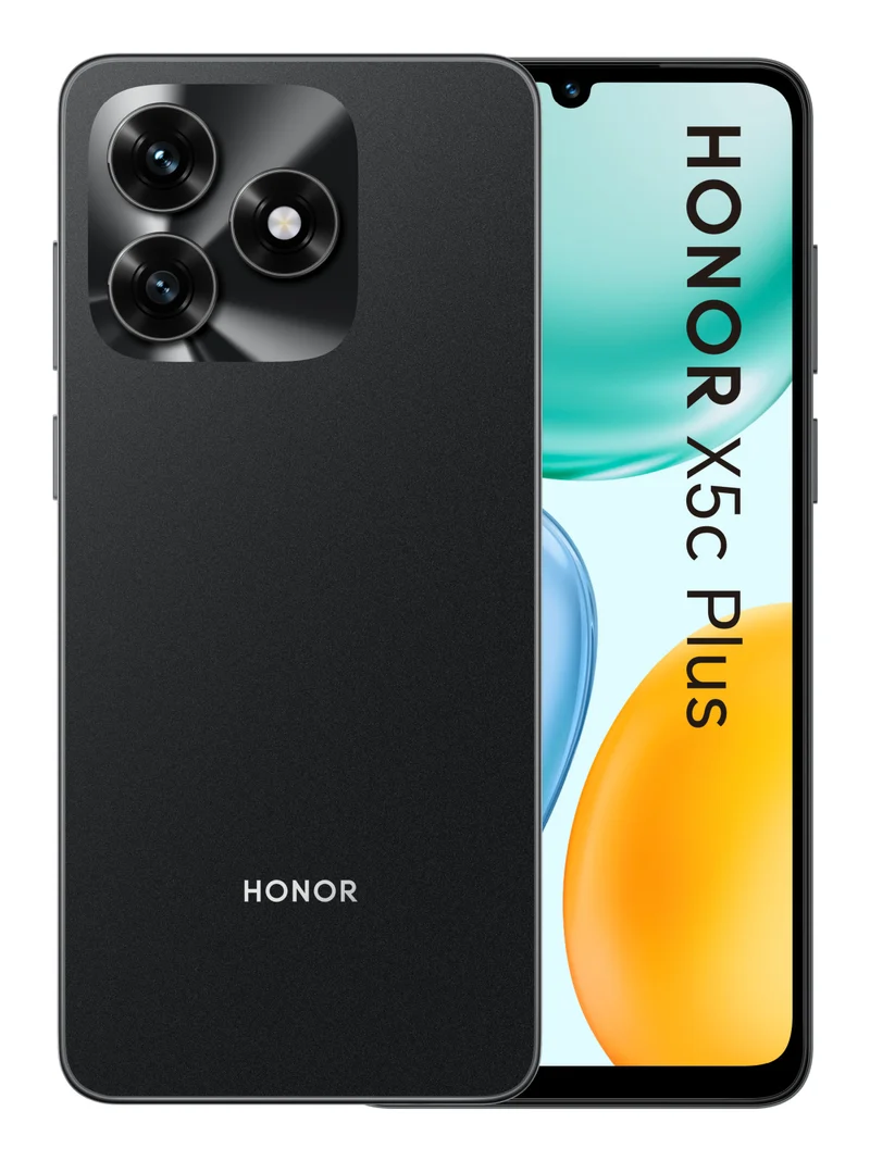 Honor X5c Plus Nero: Smartphone 6.74 pollici, 4GB RAM, 256GB Memoria, Doppia Fotocamera 50MP