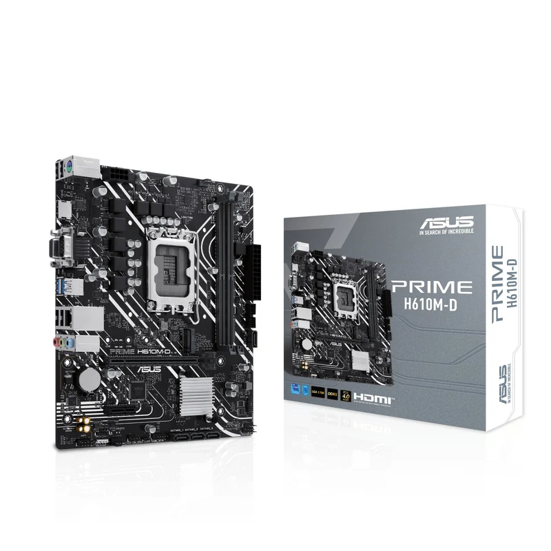 ASUS PRIME H610M-D Scheda Madre LGA 1700 DDR5 micro ATX per Intel Core i3/i5/i7/i9