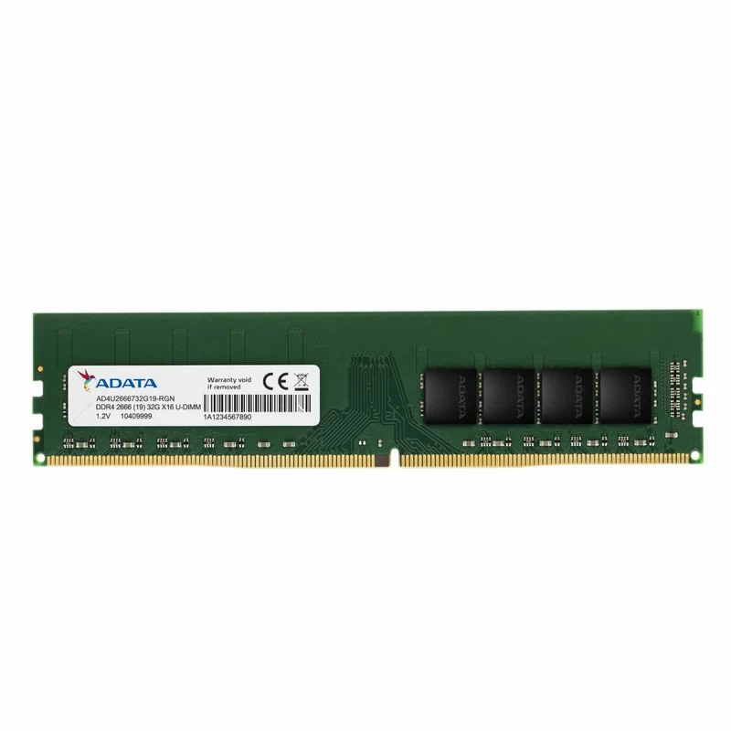 ADATA RAM DDR4 8GB 2666MHz per PC/Server AD4U26668G19-SGN Memoria Unbuffered