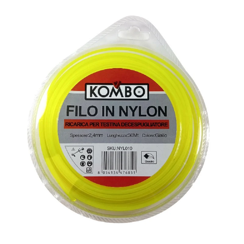Filo Decespugliatore Quadro 30 Mt 2,4 Mm