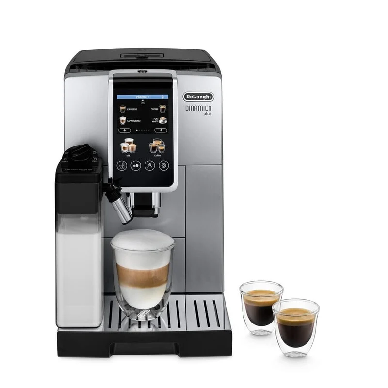 De'Longhi Dinamica Plus ECAM380.85.SB Macchina Caffè Automatica Nero Argento
