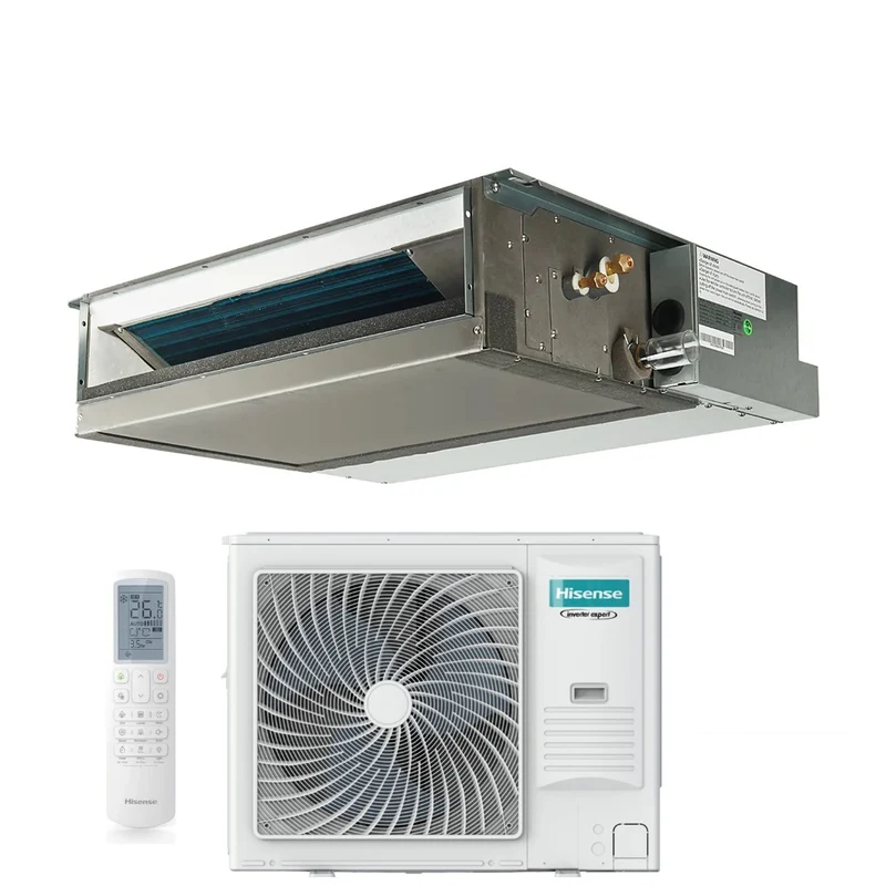 Condizionatore Canalizzato Hisense 60000 Btu AUD175UX4REH8 Trifase R-32 Wi-Fi Optional con Telecomando