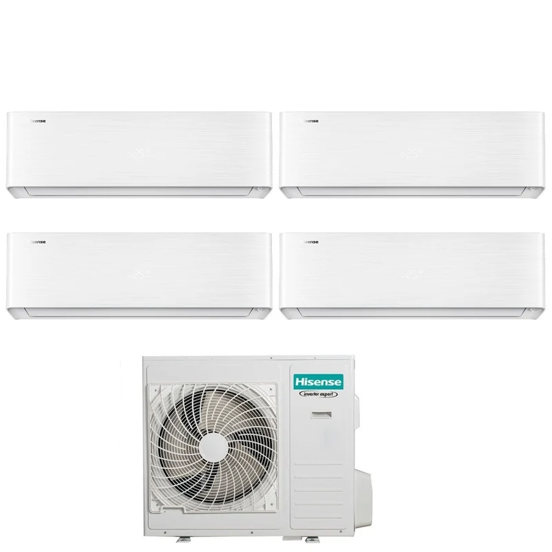 Condizionatore Hisense Quadri Split ENERGY PRO X 9+9+12+18 con 5AMW105U4RQC R-32 Wi-Fi Integrato