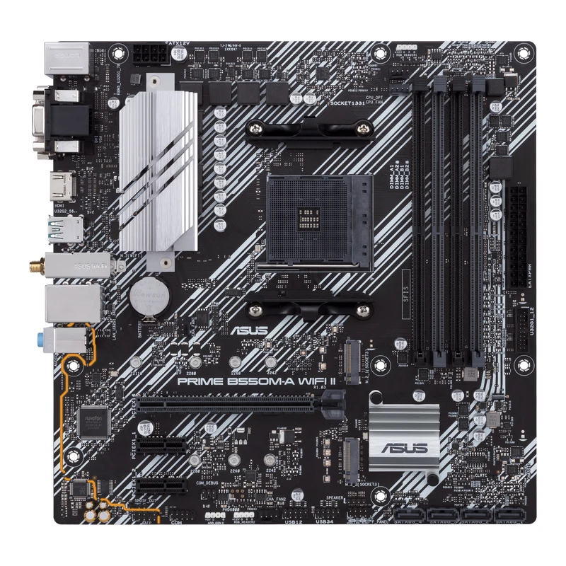 ASUS PRIME B550M-A WIFI II Scheda Madre Micro ATX Socket AM4 con Wi-Fi Integrato