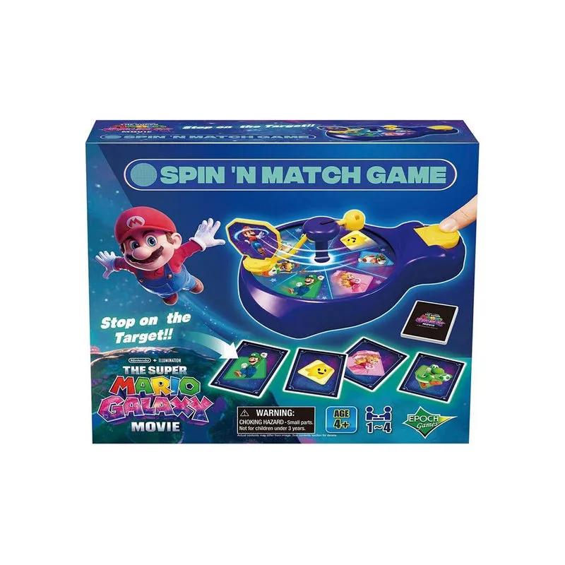 Super Mario Game Galaxy Spin'N Match Gioco Da Tavo