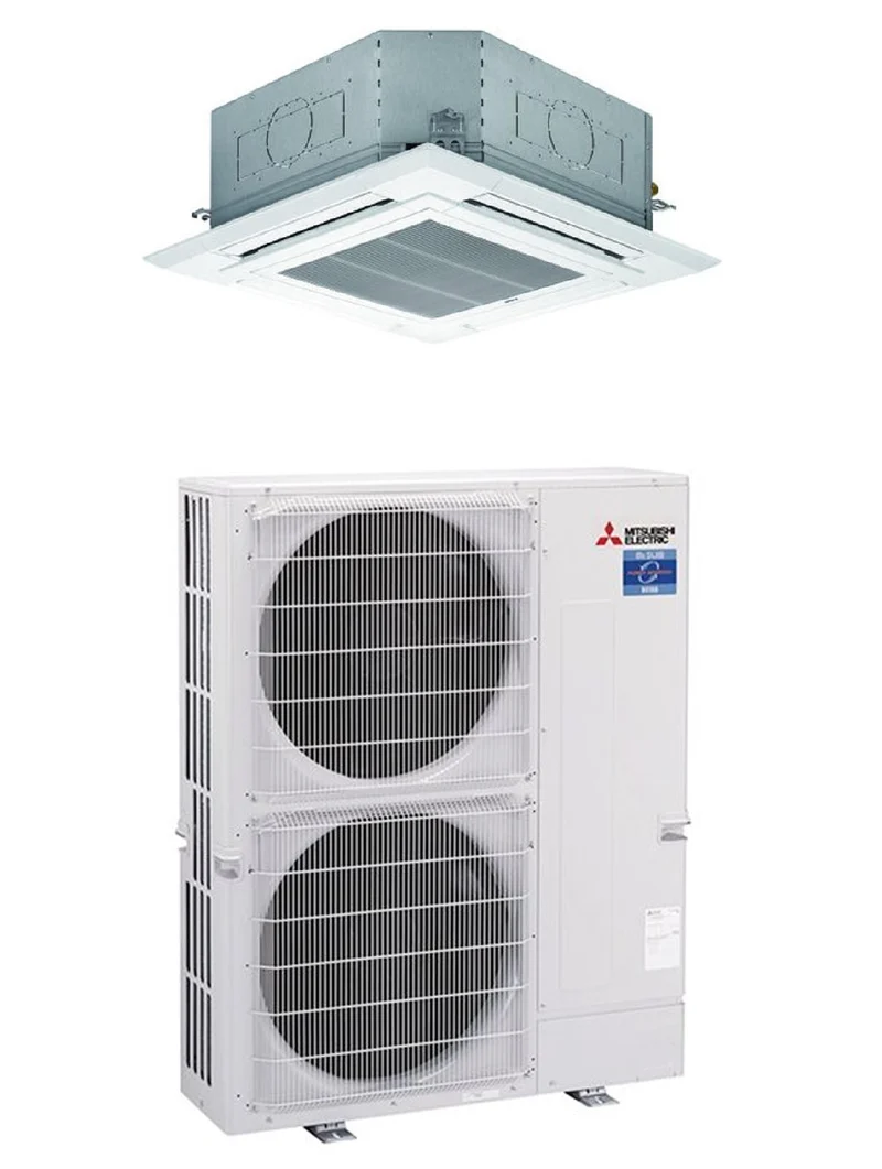 Condizionatore a Cassetta Mitsubishi Electric 42000 Btu R-410 Wi-Fi Optional con Griglia e Comando Inclusi