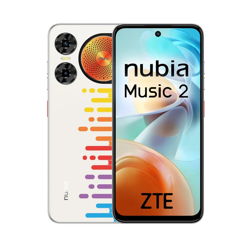 ZTE Nubia Music 2 Smartphone Octa Core 6,7" HD+ 120Hz 4 GB RAM 128 GB 50 MP 5000 mAh Dual SIM 4G Melody Wave White