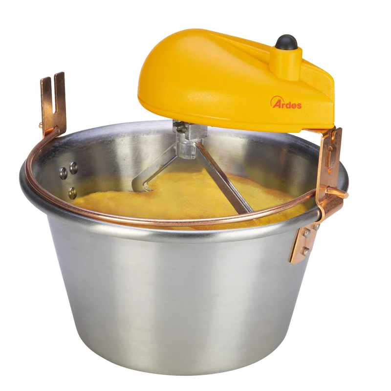 Ardes Polentinox AR2481 Sbattitore per Polenta 3.5L Giallo Acciaio Inox Induzione