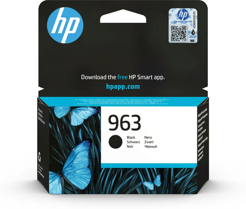 HP 963 Cartuccia Inchiostro Originale Nero 1000 pagine (3JA26AE) per OfficeJet Pro