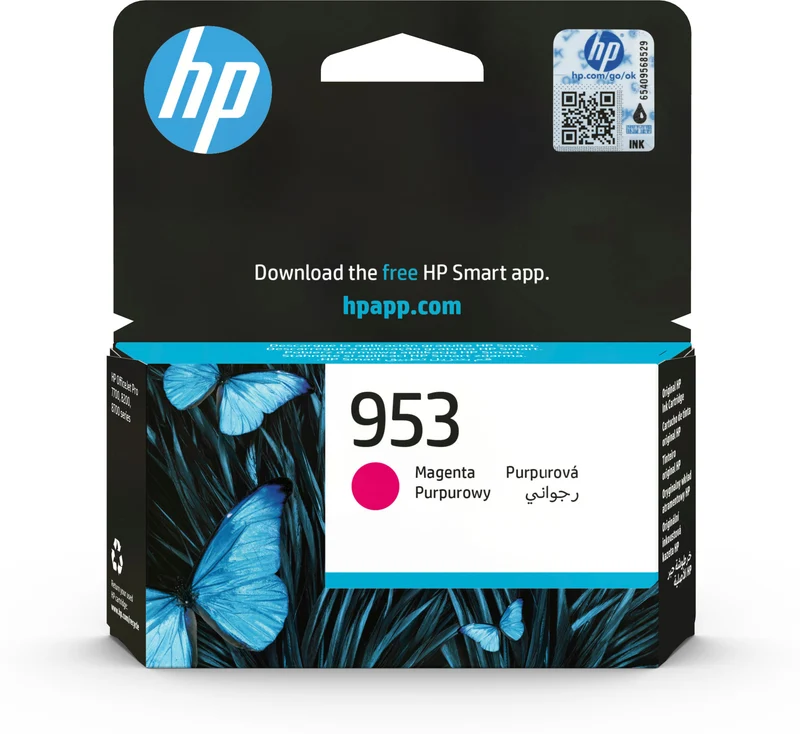 HP Cartuccia Inchiostro 953 Magenta Originale Resa Standard F6U13A per OfficeJet Pro