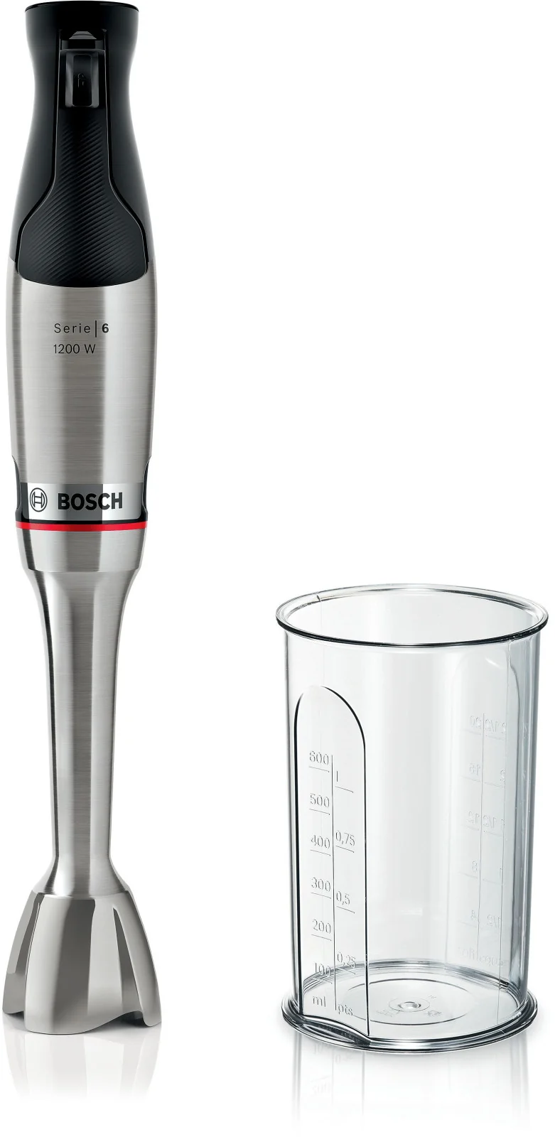 Bosch Serie 6 MSM6M810 Frullatore ad immersione 1200 W Acciaio inox