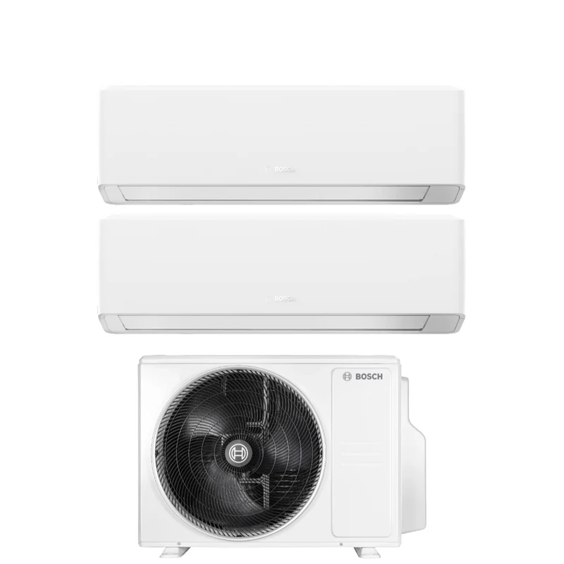 Condizionatore Dual Split Bosch Climate 7000i White 9+15 con 5000M 53/2 E R-32 Wi-Fi Integrato